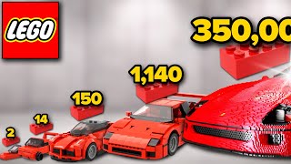 LEGO Ferrari in Different Scales | Comparison Resimi