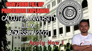 CU LLM Admission 2021 | New Form Fill Up Procedure | Cu llm form fill up procedure