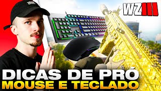 DICAS INSANAS do TOP 1 MOUSE & TECLADO do BRASIL para te TORNAR PRO no WARZONE 3