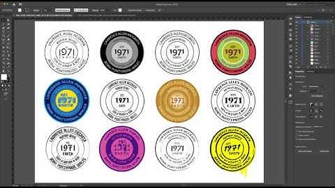 Creating a circular badge in Adobe Illustrator