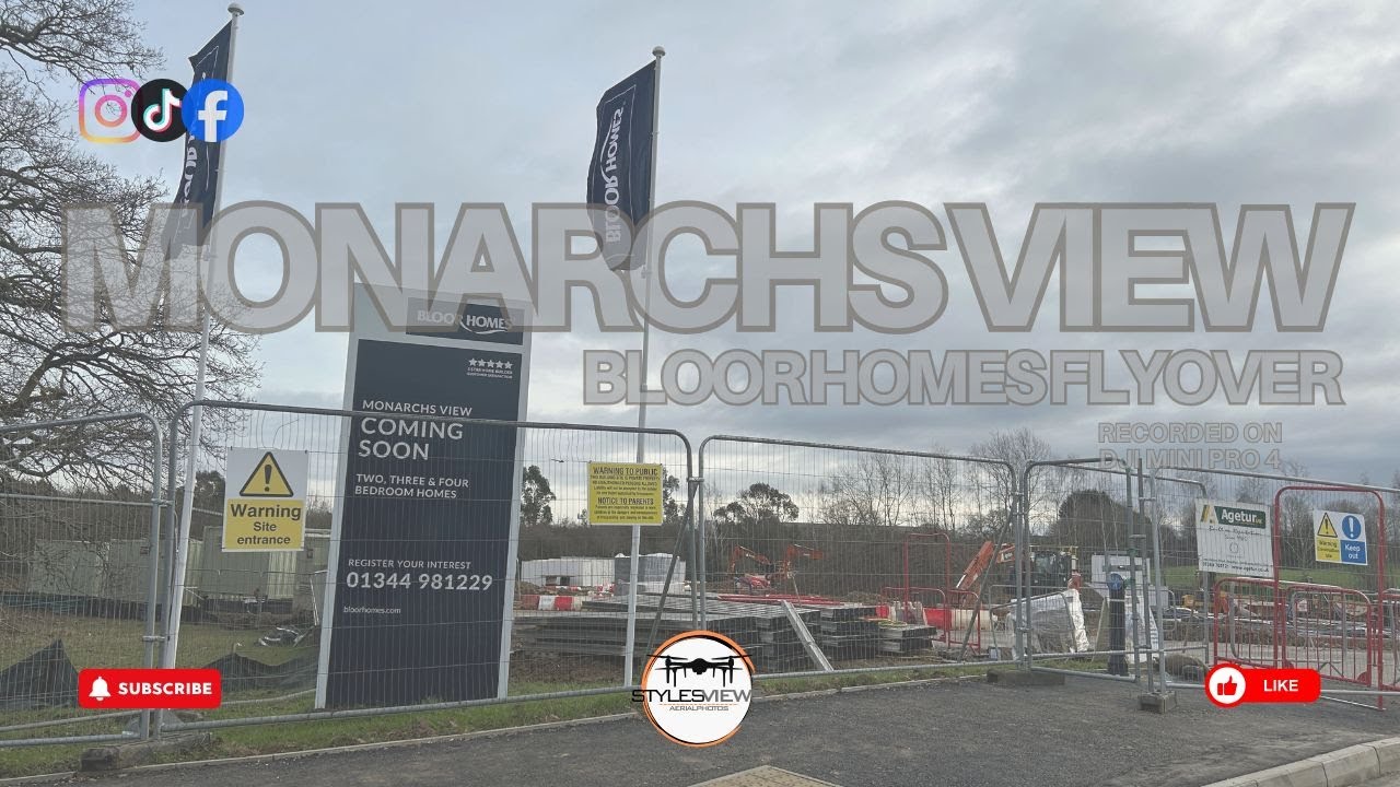 Binfield, Berkshire New Homes | Monarchs View by Bloor Homes | Drone Site Overview