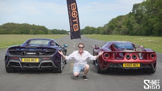My McLaren 675LT vs Ford GT DRAG RACE! Warning: Major Upset Mclaren Vs Ford Gt