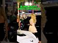 Blonde in White Dress Walking Through Monaco Luxury Cars