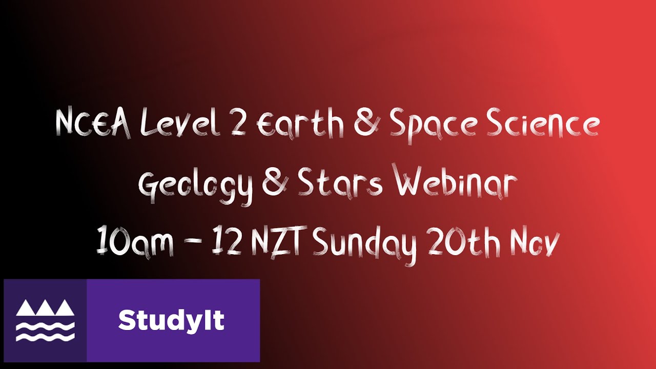 NCEA Level 2 Earth & Space Science: Geology and Stars AS 91191 & 91192 ...