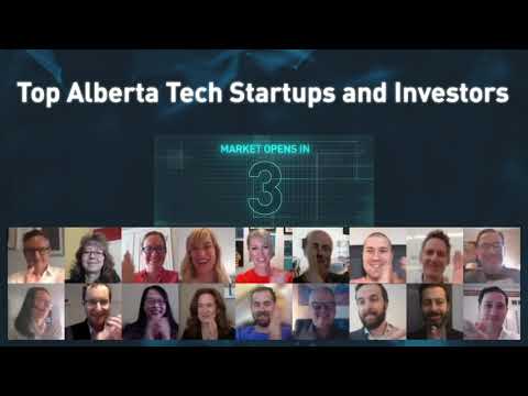 Winners of the recent Startup Alberta Tech Awards, the top Alberta tech startups, investors and community supporters joined Dani Lipkin, Director, Global Business Development, Toronto Stock Exchange and TSX Venture Exchange to open the market.