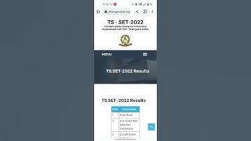 TS SET 2023 – Telangana State Eligibility Test Result Released