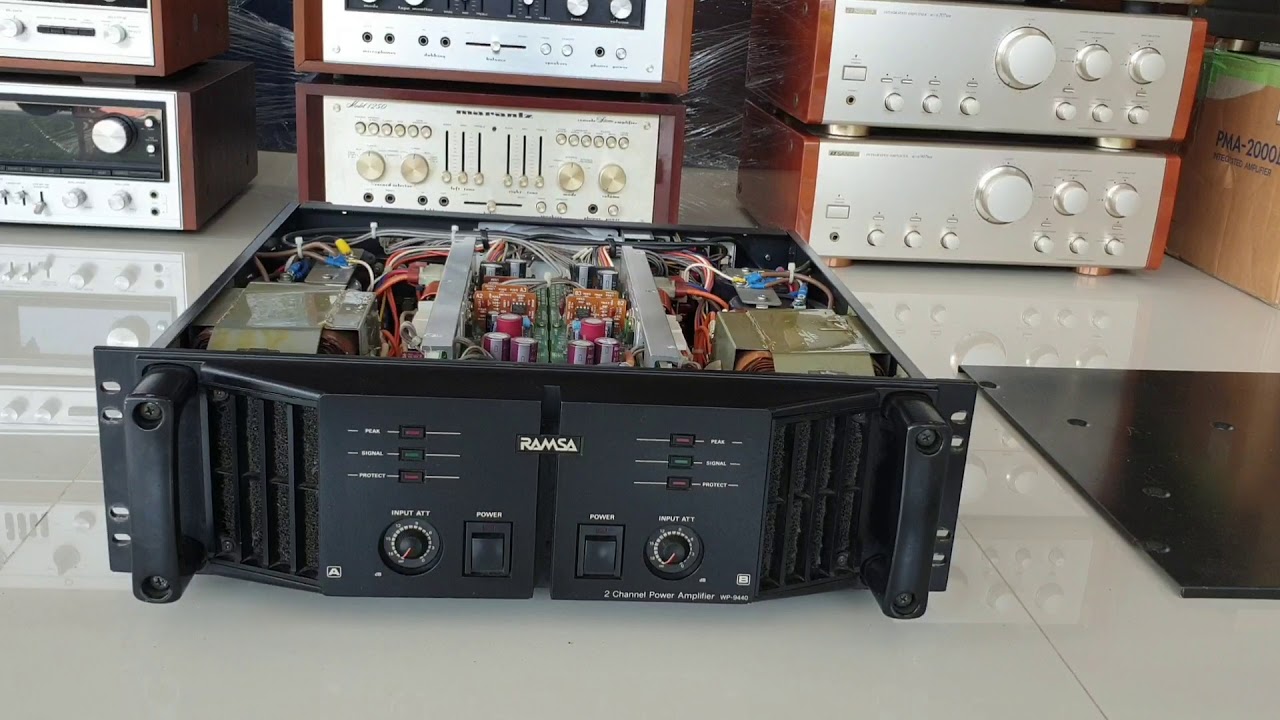 メカニカル Ramsa 2chanel power amplifier WP-9440 | alamiah.edu.sa