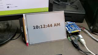 Node.js Waveshare e-paper 7.8 Raspberry PI 4 gnzzz/IT8951 Clock Example