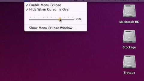 Menu Eclipse