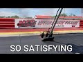 Scraping rubber off of a dragstrip