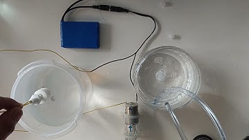 Water pump with float switch demonstration