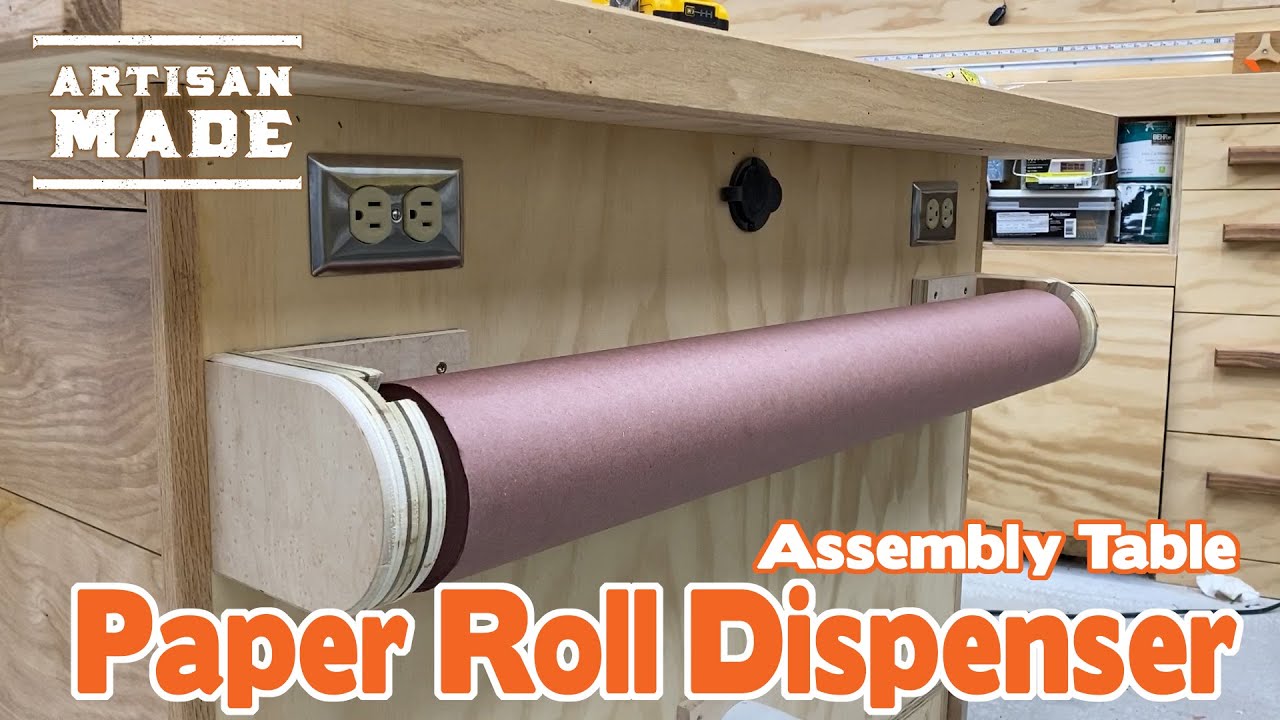 Wall Mounted Kraft Paper Dispenser & Cutter: with Kraft Paper Roll (8  Wide)