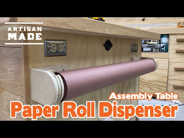 Wall Mount Paper Roll Dispenser - Cheap DIY Project Hack! 