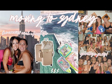 MOVING FROM NYC TO AUSTRALIA 🇦🇺 goodbye party, last day of work, moving out of my studio
