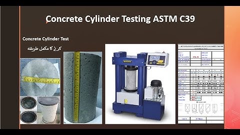 Concrete Cylinder Compression Test ASTM C39  AASHTO T-22