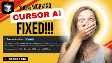 100% Working Fix for Cursor AI | Too many free trial accounts used on this machine | #cursorai
