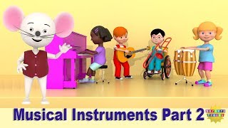 Musical Instruments Part 2 | Music sounds for Kids | NurseryTracks