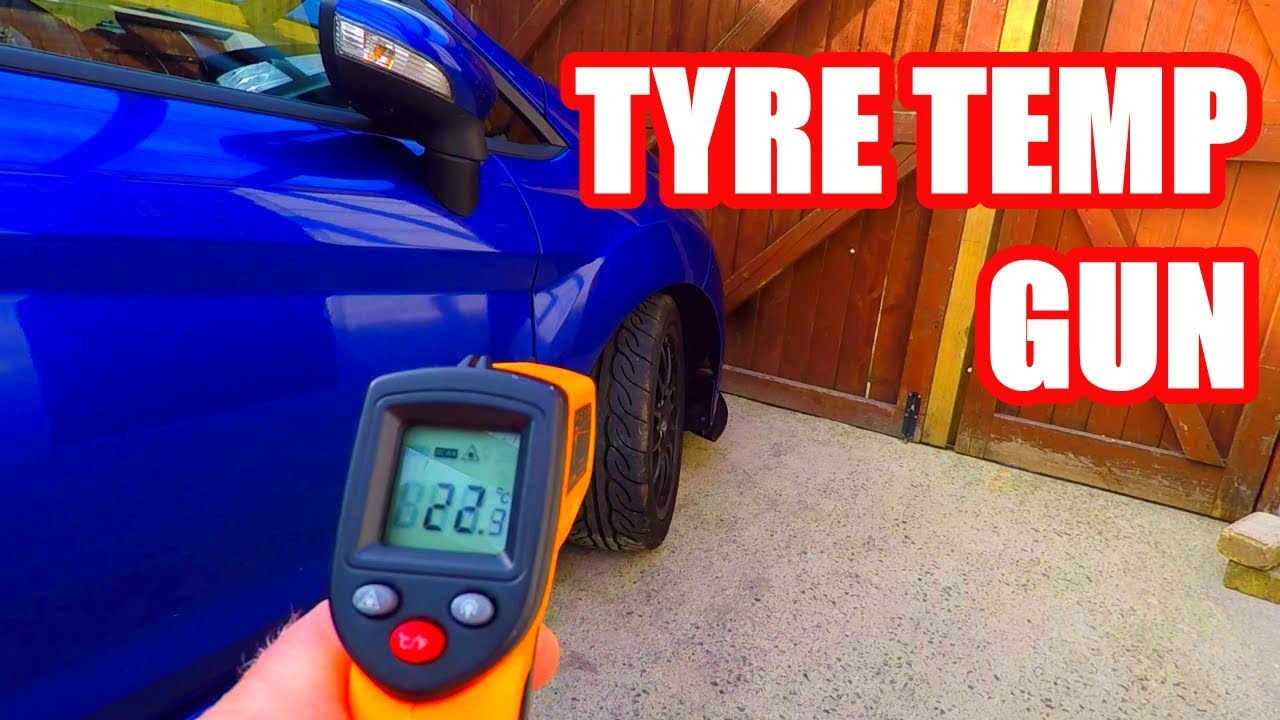 Cambered tyre temp test on fiesta st180