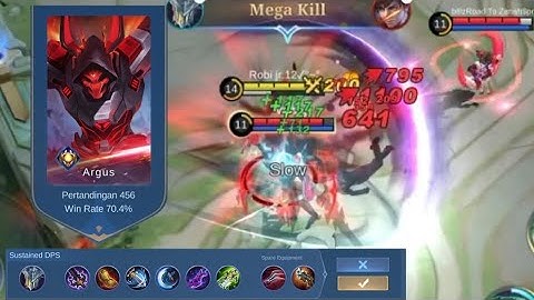 hack damage argus full critical +Demon Hunter Sword || Mobile Legend
