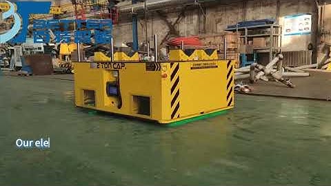 Battery Powered High Capacity Trackless Transfer Cart#materialhandling #factoryautomation #trolley