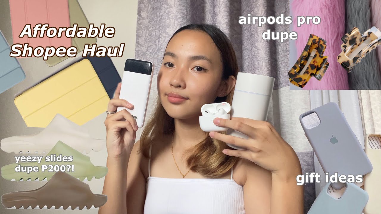 SHOPEE HAUL (airpods pro dupe, gift ideas, tita finds, and more) ♡