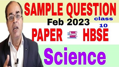 sample question paper science class 10 hbse 2023 by vijay kumar