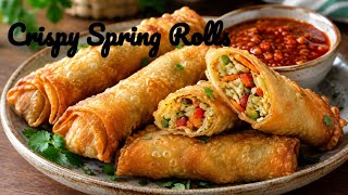 Veg Spring Rolls Recipe | Crispy & Easy Homemade Snack