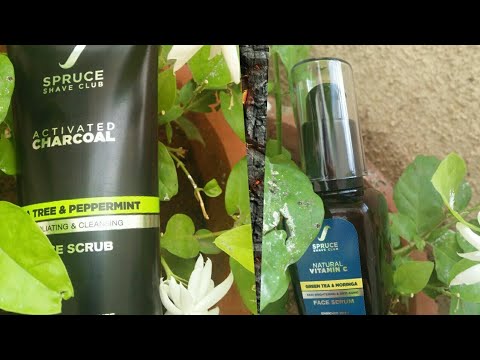 spruce-natural-vitamin-c-face-serum-and-activated-charcoal-face-scrub-review