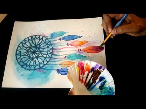 DREAM CATCHER Watercolor Painting Tutorial For Beginners: Learn Watercolor  Techniques and Secrets 