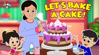 Let's Bake a Cake! | Mom's New Business Idea | Animated Stories | English Cartoon | PunToon Kids