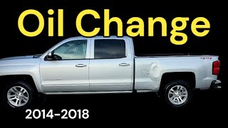 2017 Chevy Silverado 5.3L Oil Change | GMC Sierra 1500 20142018 | Engine Air Filter Change