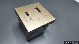 Тест подвійної USB розетки Type-C + Type-A на 36W Livolo VL-FCUA18W.UC18W-2