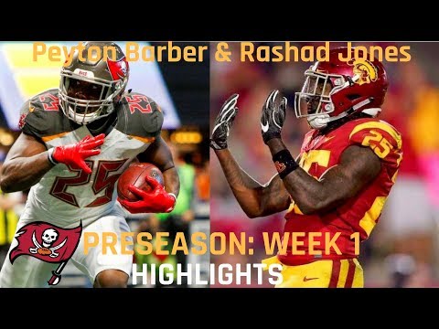 Peyton Barber vs Ronald Jones Preseason Week 1 Highlights | 08.09.2018