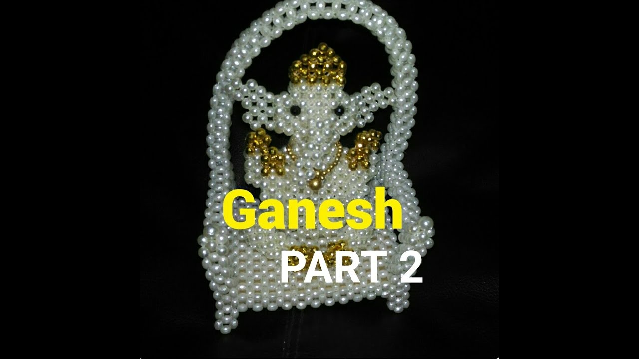 How to make  Crystal beaded Ganesh / Crystal Pearl Ganesh PART 2|Nomi.Namita crafts
