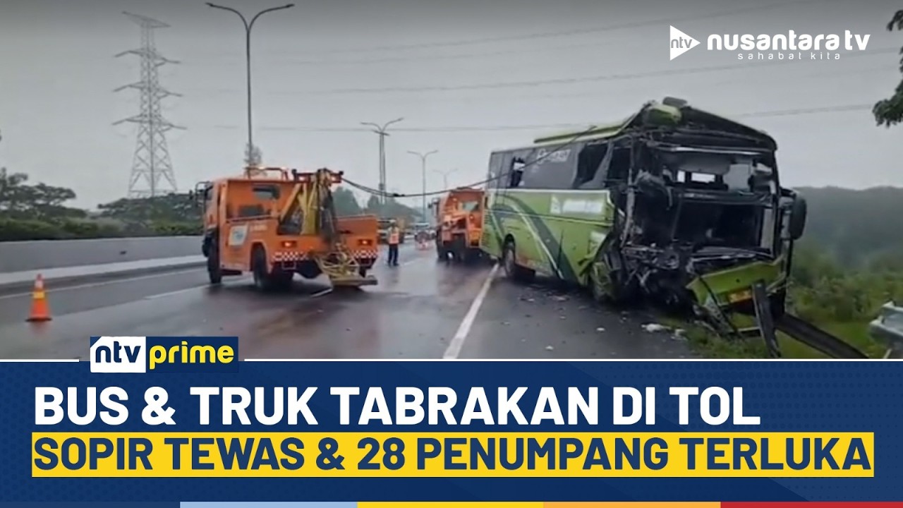 [LIVE] Bus & Truk Tabrakan di Tol Cipali, Sopir Tewas & Puluhan Penumpang Terluka | NTV PRIME
