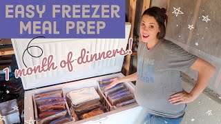 ❄ EASY FREEZER MEAL PREP! *Fill Your Freezer* (POSTPARTUM PREP FOR NEW MOMS) + ORGANIZATION