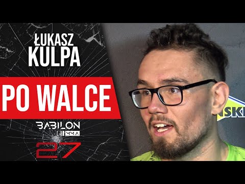 Łukasz Kulpa po szybkim poddaniu na gali Babilon MMA 27