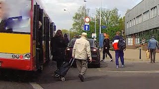 KOLIZJA AUTOBUSU Z TESLĄ