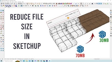 How to reduce heavy SketchUp file in 1 click