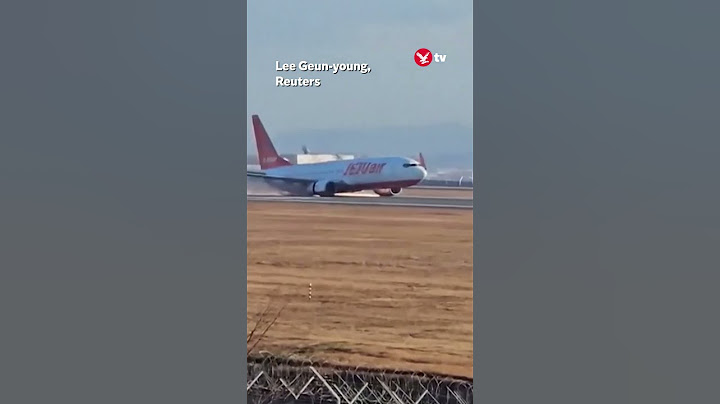 Jeju Air plane skids along runway before crash #news #shorts