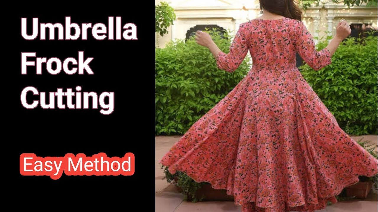 Umbrella Frock Cutting/Umbrella Cutting Step by Step/Umbrella Kurti