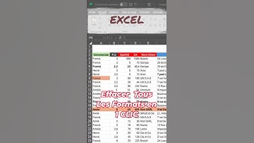 Excel : Supprime Tous les Formats d’un Clic !