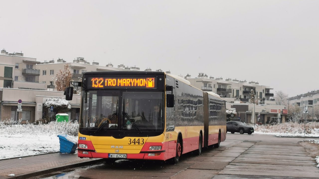 Linia 132 - MAN NG363 Lion's City G #3443 (MZA Warszawa)