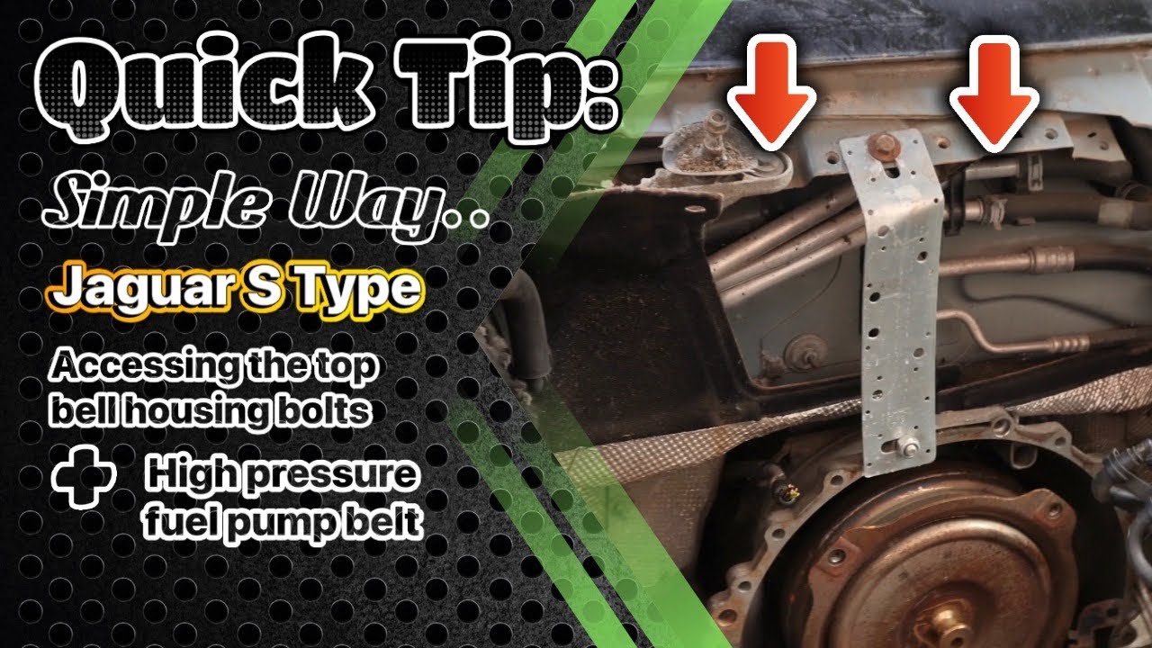 2.7 Diesel TDV6 Jaguar S Type Accessing high pressure fuel pump belt