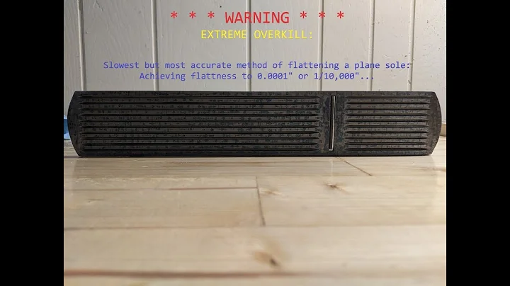 Flattening a Woodworking Plane Sole - Ultimate Accuracy