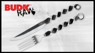 Royal Warrior Forged 2 PC Fork Knife Set