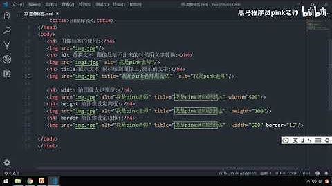 黑马Pink前端HTML+CSS教程：P21   19 图像标签注意点