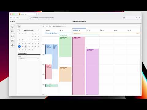 Week Calendar for Browsers (Typescript and React)