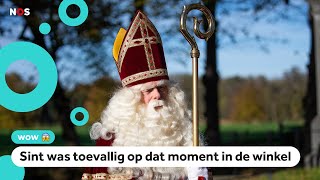 Huh?! Winkeldief wordt aangehouden door Sinterklaas 