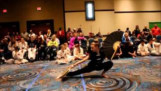 Kung fu Double fan form, Meg McCracken 2016
